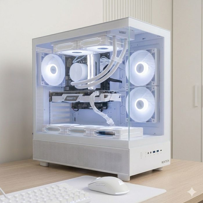 White Gaming PC — i7-8700 / RTX 2060 / 16GB RAM