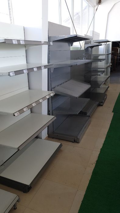 Метални стелажи за супермаркети и магазини