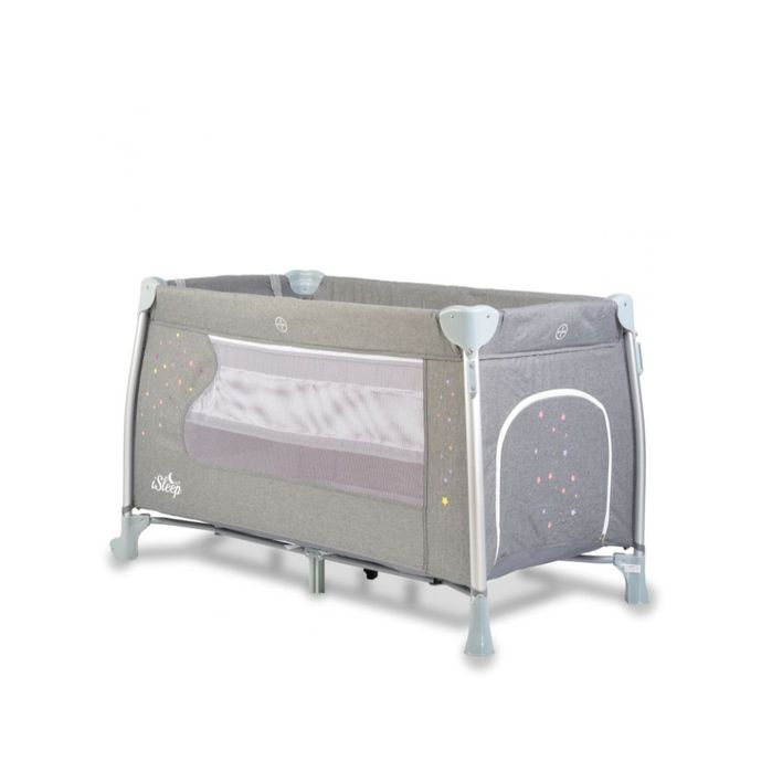 Детска кошара на 2 нива Cangaroo - iSleep, сива. С 2г. гаранция