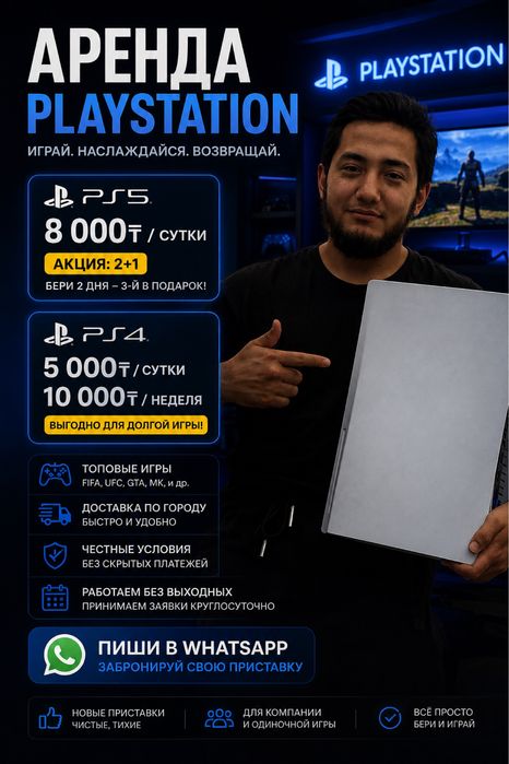 Аренда / Прокат Сони Плестейшн 5. PS 5 Sony Playstation ps4-5
