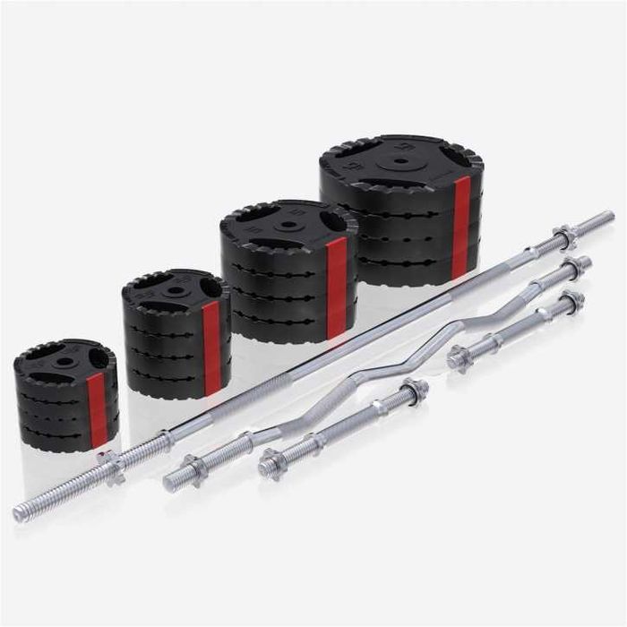 Set banca scott + greutati ciment 100kg + saltea protectoare