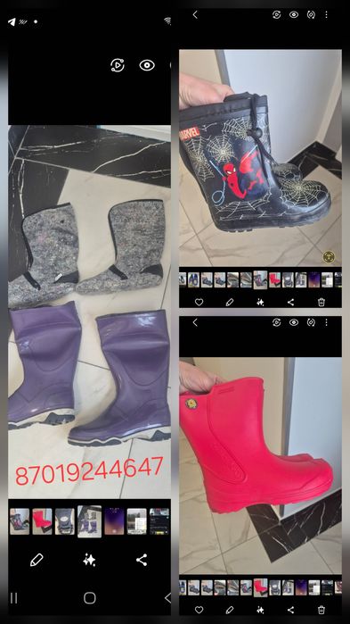 Сапожки резиновые, сухие ноги в дождь