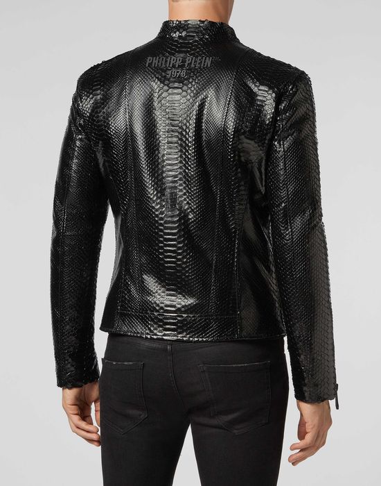 Philipp Plein кожено яке от питон