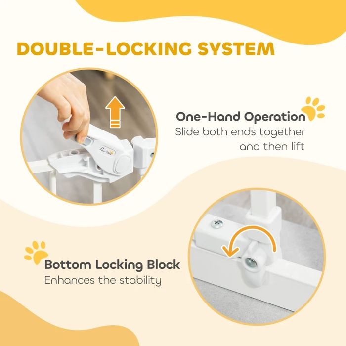 Предпазна врата за малки деца и домашни любимци PawHut