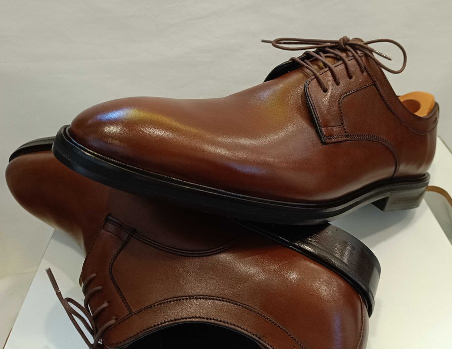 Pantofi derby plain toe 46 46.5 premium JOOP! NOI piele naturala moale