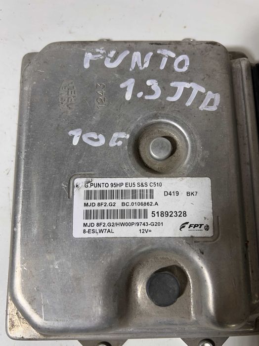 Компютър запалване Fiat Punto 1.3 MultiJet (95к.с.) / Фиат Пунто 2010г