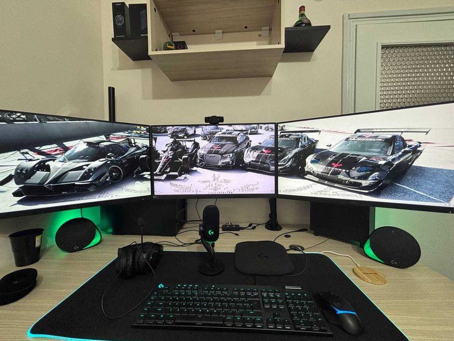Гейминг сет 9700X + RX 7900XT + 3монитора 27" QHD + Logitech переферия