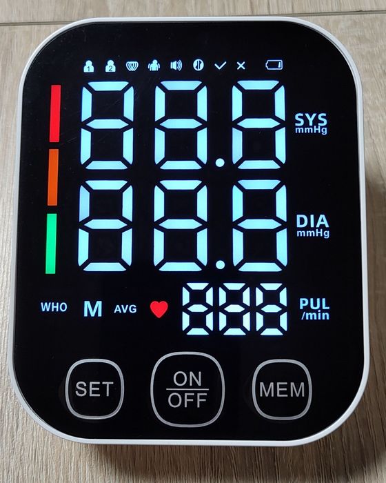 Tensiometru digital de braț reîncărcabil ecran LED iluminat NOU