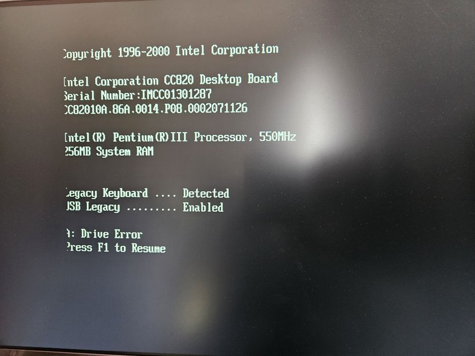 Kit retro ATX Intel Pentium 3 550Mhz