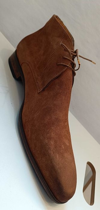 Ghete chukka 42 42.5 43 de lux GREVE NOI lucrate manual piele naturala