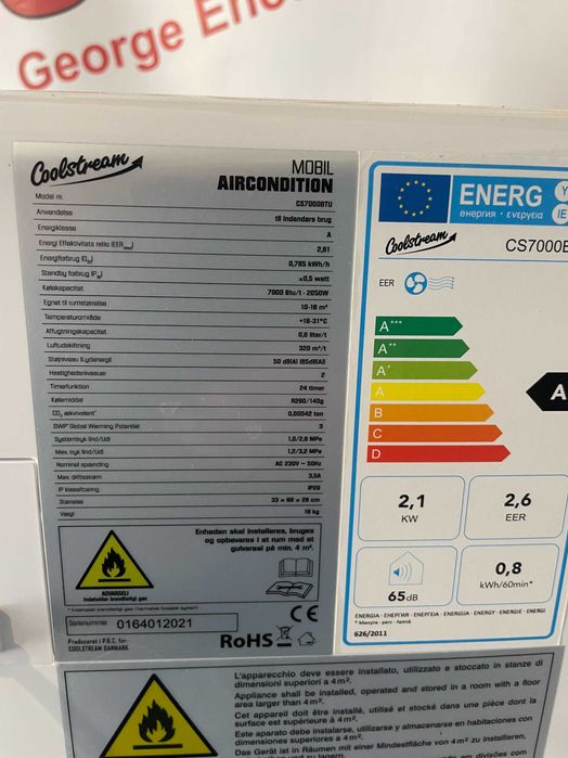 Aparat de aer conditionat Mobil Coolstream CS70008BTU Garantie 2ani