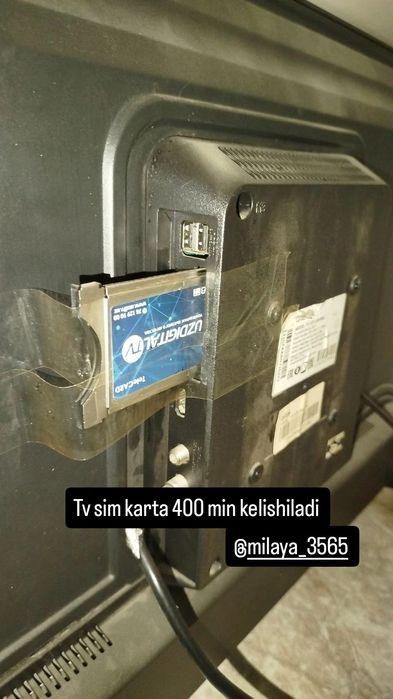 32 tali televizor va SIM KARTA