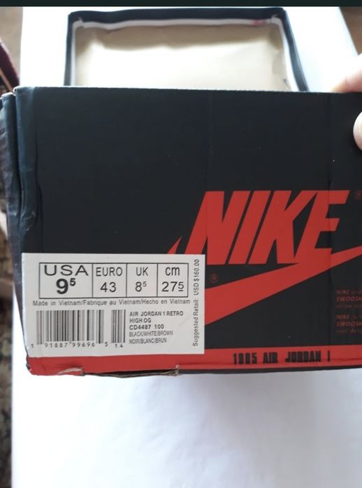 Air Jordan Retro 1 nr 43 original