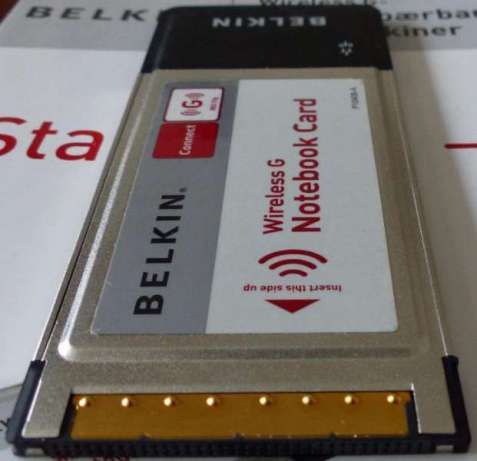 Wi-Fi Карта за 32-Bit Cardbus слот НОВА 60m. обхват Belkin Notebook