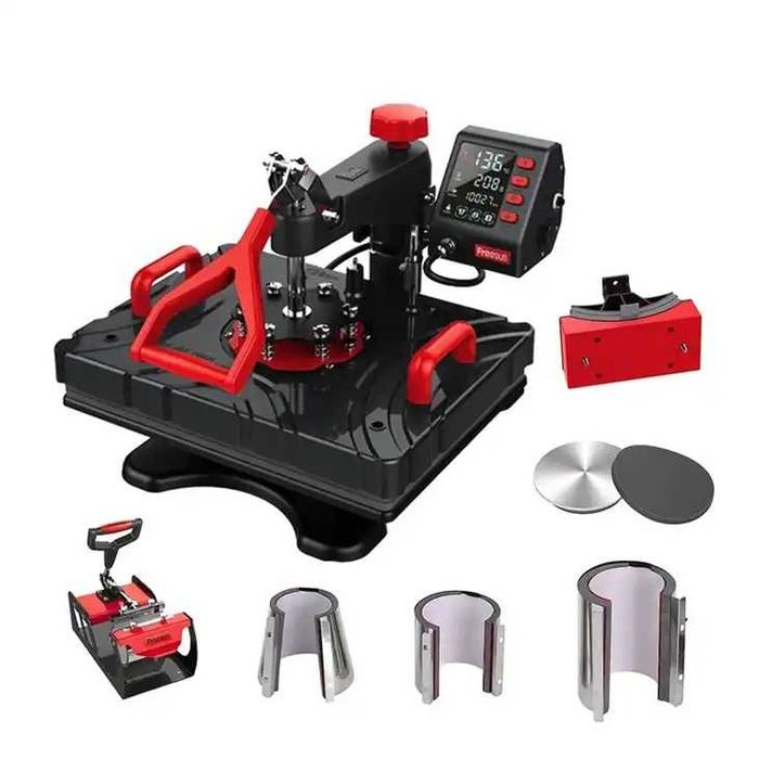 Presa Termica Personalizari FreeSUB 8in1, Cani, Tricouri, Sepci