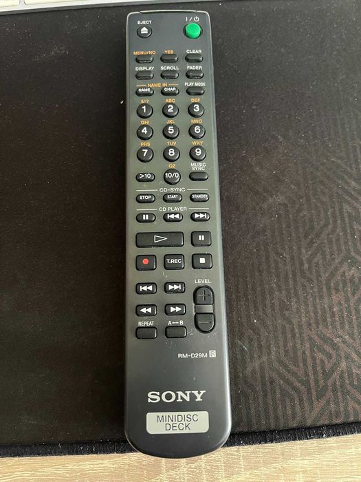 Оригинално дистанционно Sony RM-D29M за Minidisc Deck