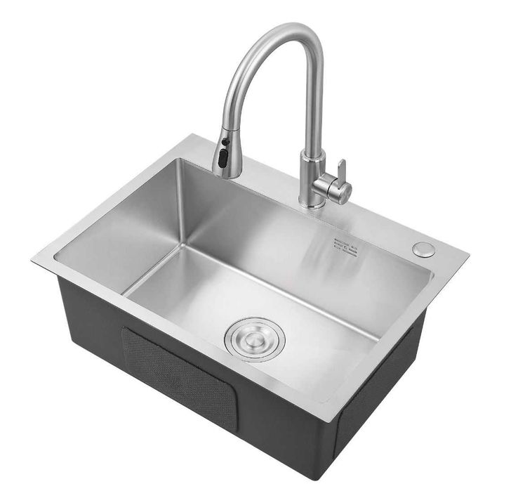 Lichidare stoc chiuveta bucatarie inox 50x44 gri Satin