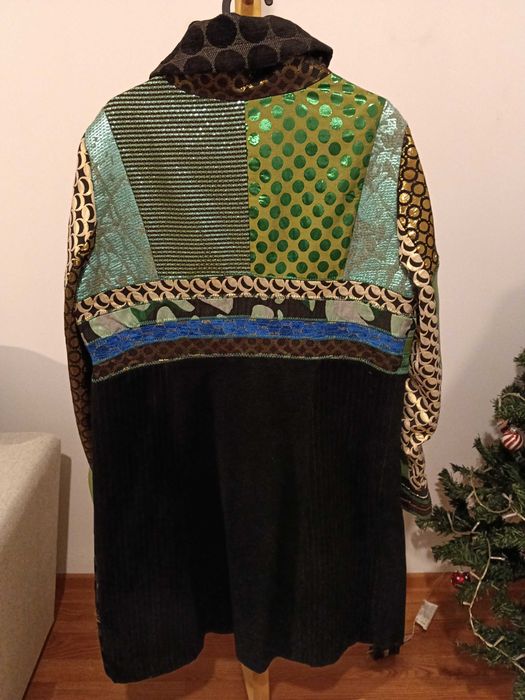 Дамско палто Desigual зелено