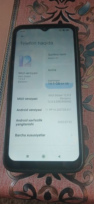 Redmi 9 C 64 GB sotiladi