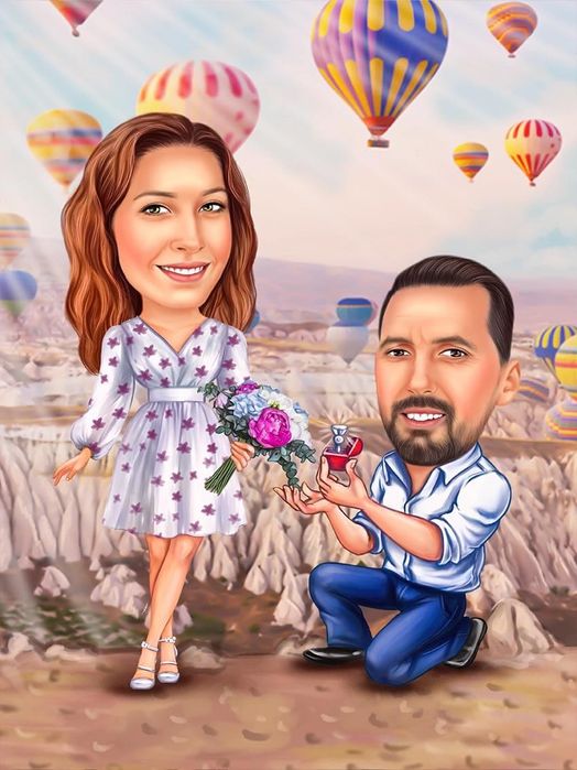 Карикатура за Двойка, Семейство, Влюбени - Перфектният подарък