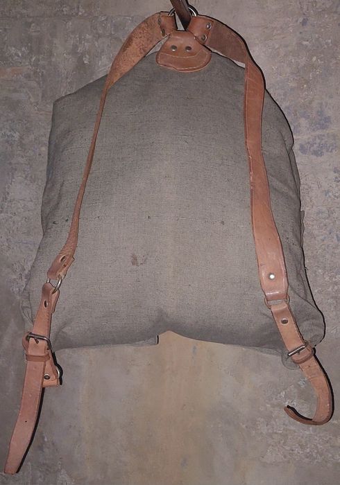 Стара българска брезентова раница 3 бр.