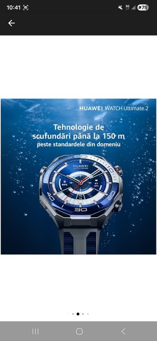 Smartwatch HUAWEI Watch Ultimate 2, Android/iOS, Blue
