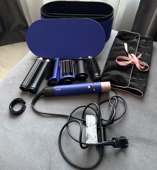 Dyson Airwrap Complete Long – оригинален, син цвят, пълен комплект