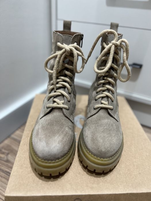 Ботинки замшевые зима