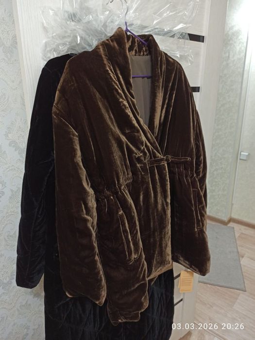 Бархатный чапан. Кимоно. Пальто.