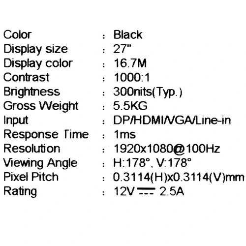 Монитор MSI PRO MP273A