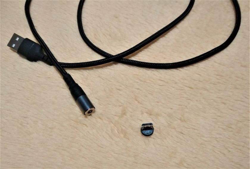 Чисто нов магнитен кабел 1м. + 1бр. конектор micro usb