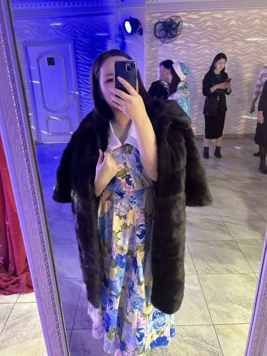Норковый шуба Б/у