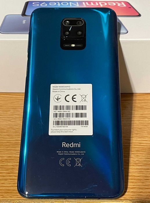 Xiaomi Redmi Note 9S - 4GB RAM, 64GB + card 32GB