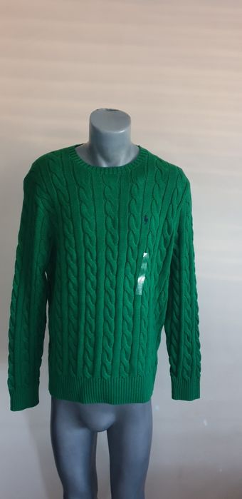 POLO Ralph Lauren Cable Cotton / Knit / L НОВО! ОРИГИНАЛ Мъжки Пуловер