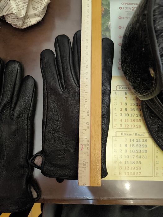 Мужские перчатки кожаные