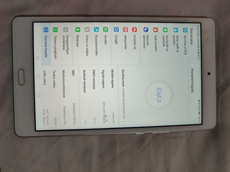 Huawei planshet Mediapad m3 Life