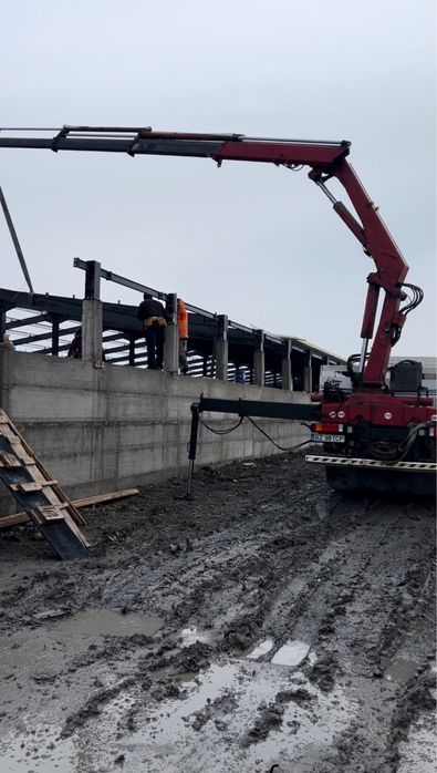 Inchiriez camion cu macara Buzau