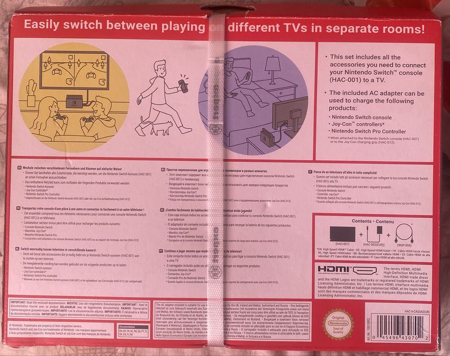 Nintendo Switch dock set.