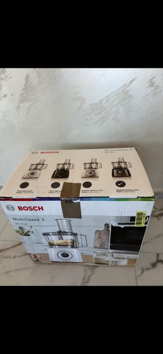 Кухненски робот Bosch MultiTalent 3 / 800W / Черен с инокс