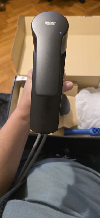 Baterie lavoar Grohe negru mat