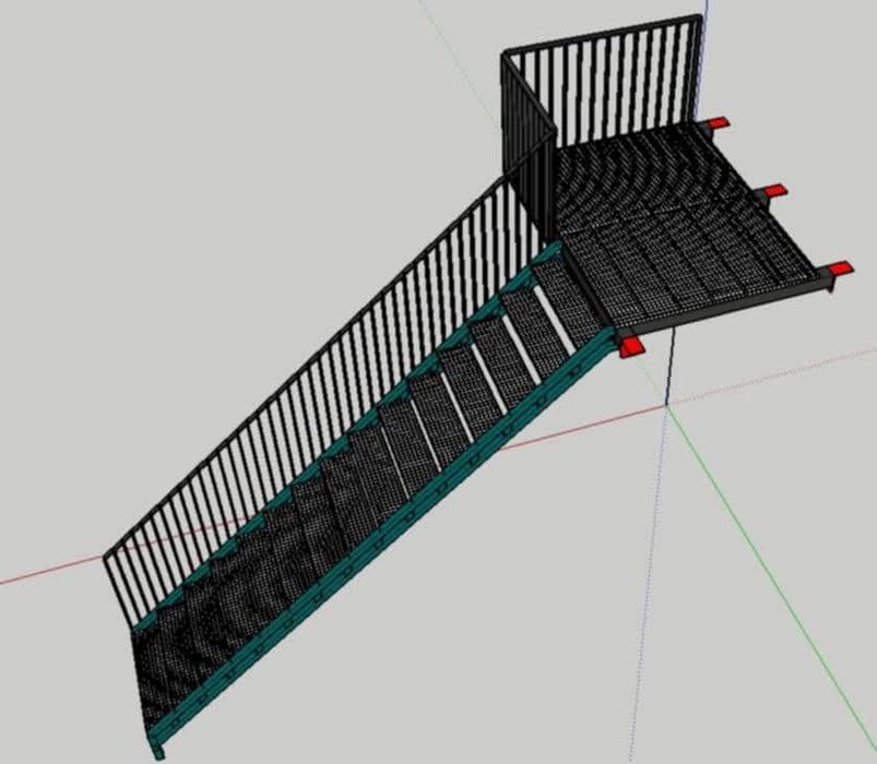 Confectionam scarii metalice zincate exterioare și pentru incendii , p