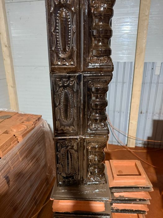 Placi teracota cahle gata finisate pregatite de montaj