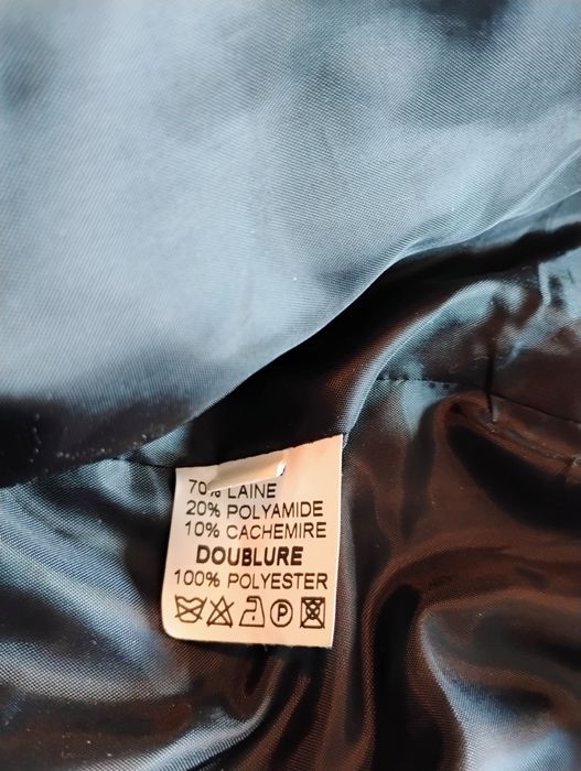 Мъжко дълго вълнено палто три пъти XL