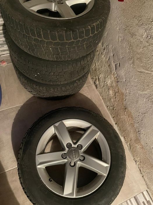 Jante audi R16 cu roti de iarna , in stare buna
