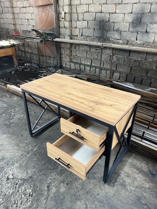 Парта Стол с тумбой Loft. От цеха