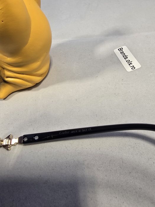 Set Ochelari de soare Cartier Round Black,  made in Italy