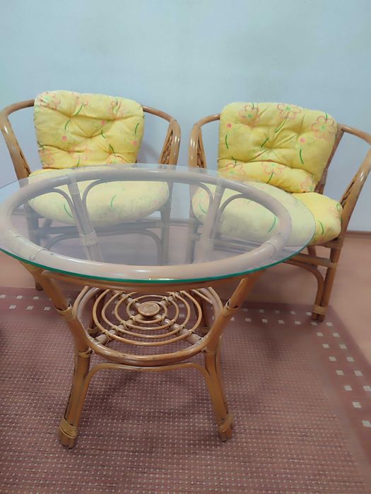Mobilier ratan cu huse