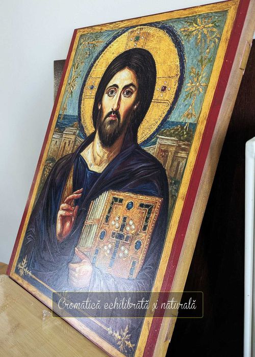 Icoane realizate in relief pe lemn masiv de tei