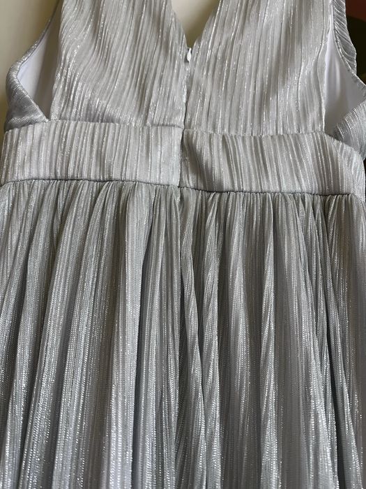Rochie argintie lunga XS