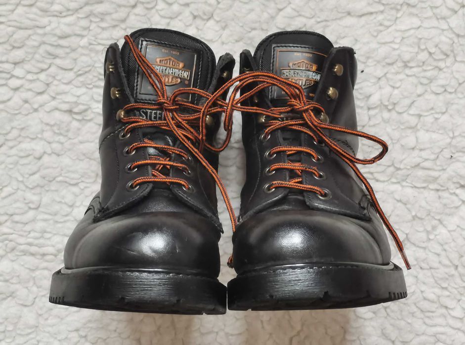 Ghete dama Harley Davidson piele bocanci moto chopper biker rocker